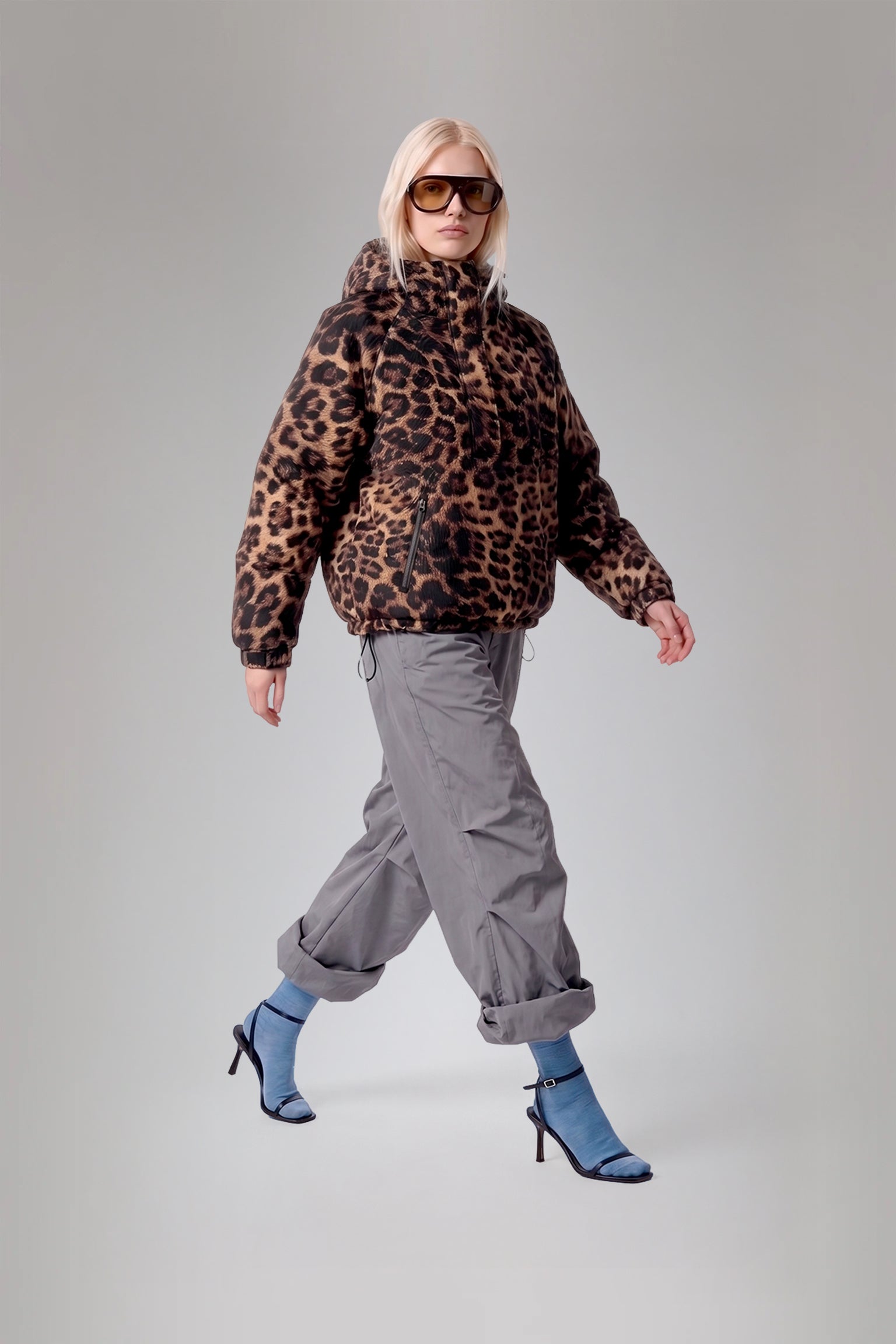 Image of Dark Leopard - Cloud Anorak