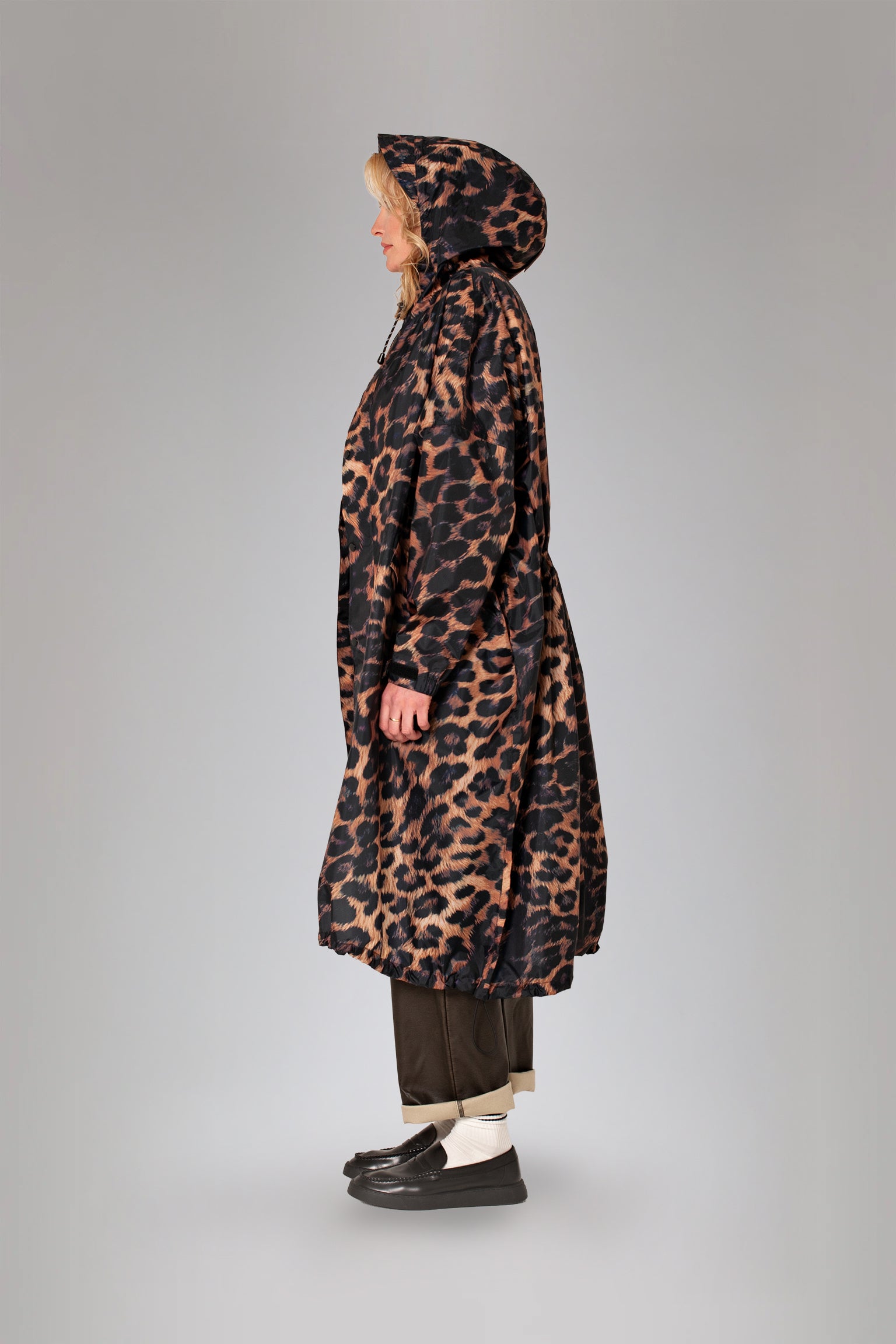 Image of Dark Leopard - Rain Coat