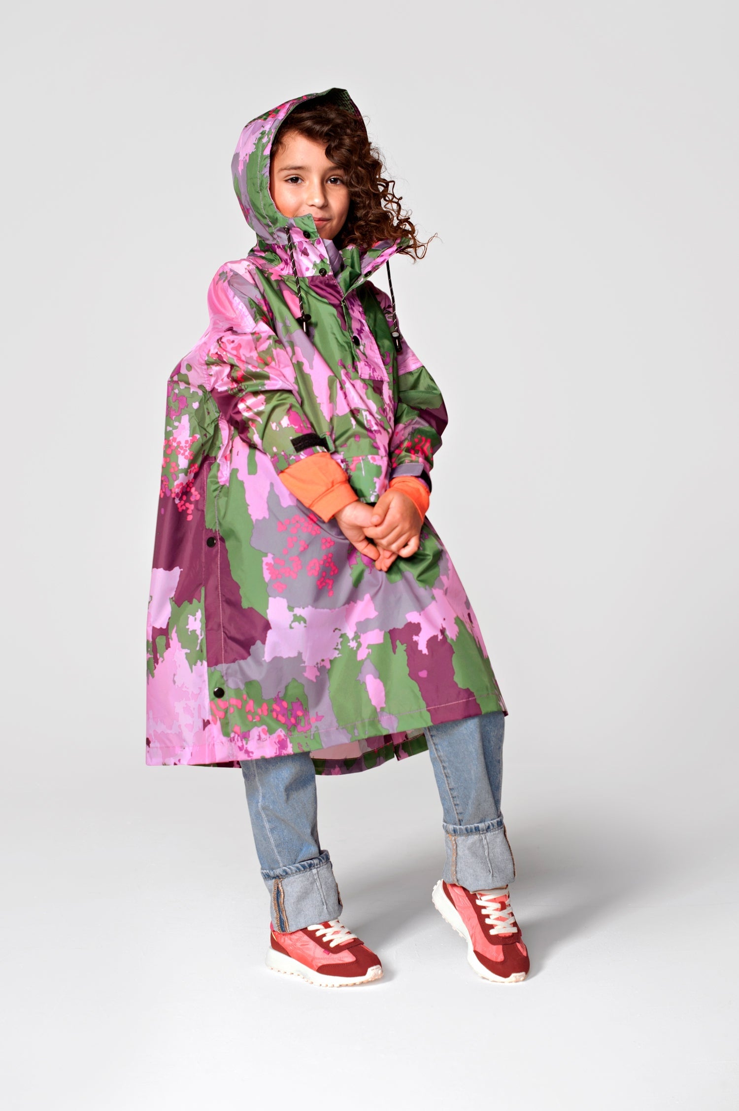 Image of Digi Spring Camo - Kids Rain Poncho