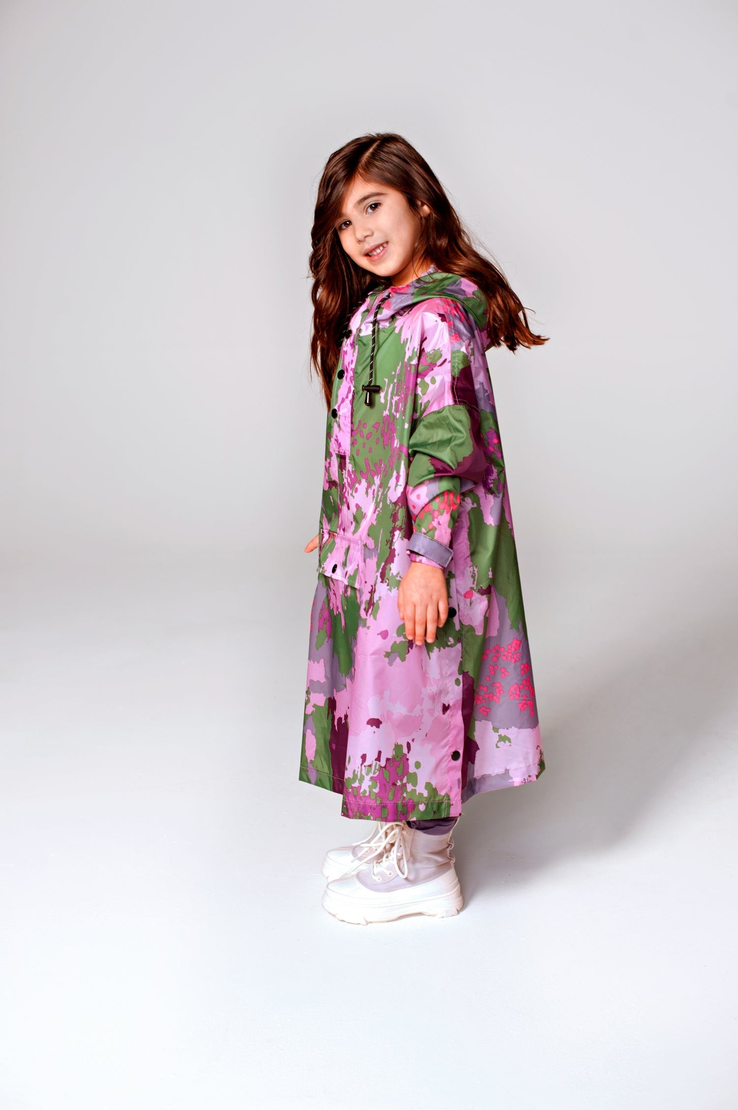 Image of Digi Spring Camo - Kids Rain Poncho