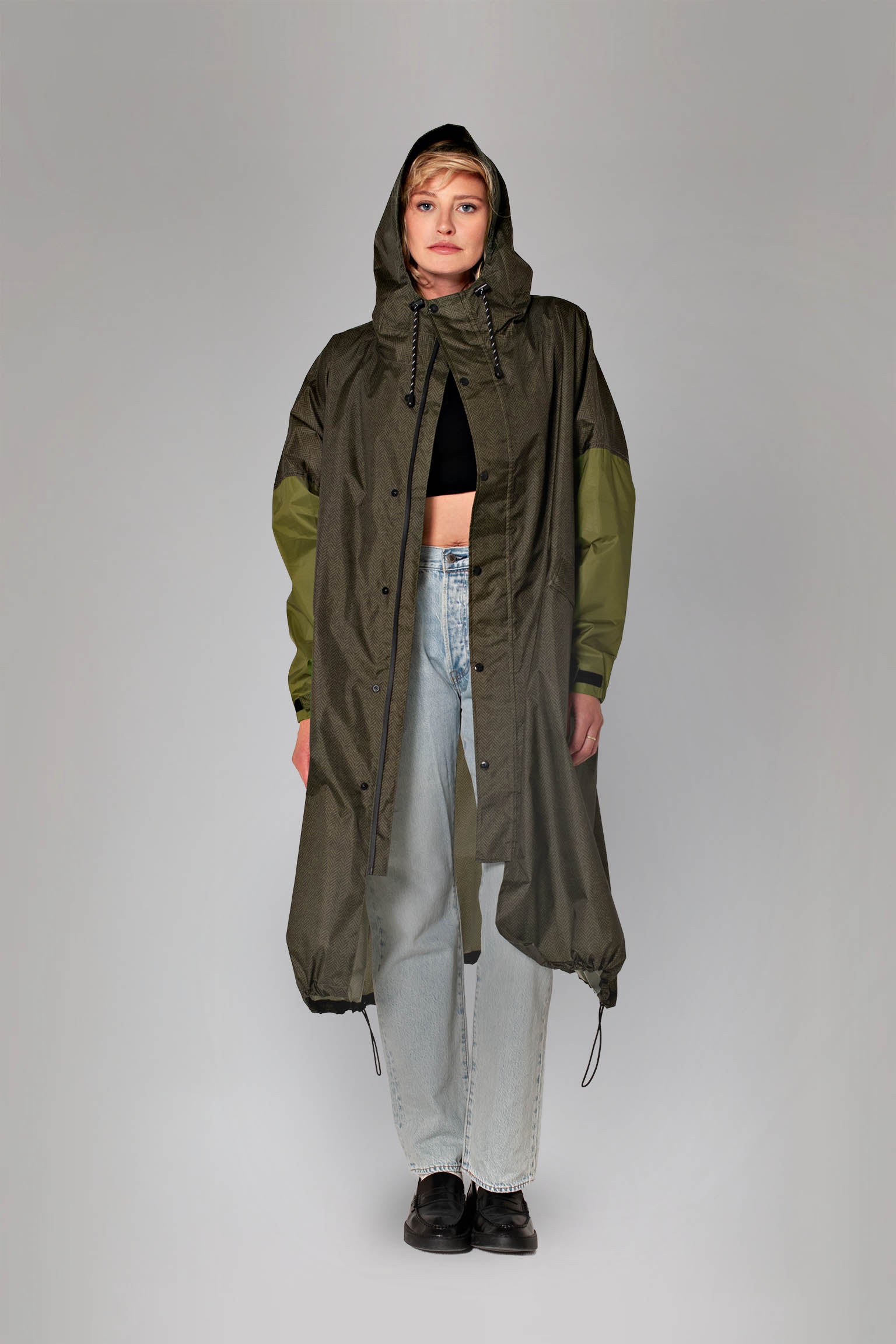 Image of Herringbone - Rain Coat
