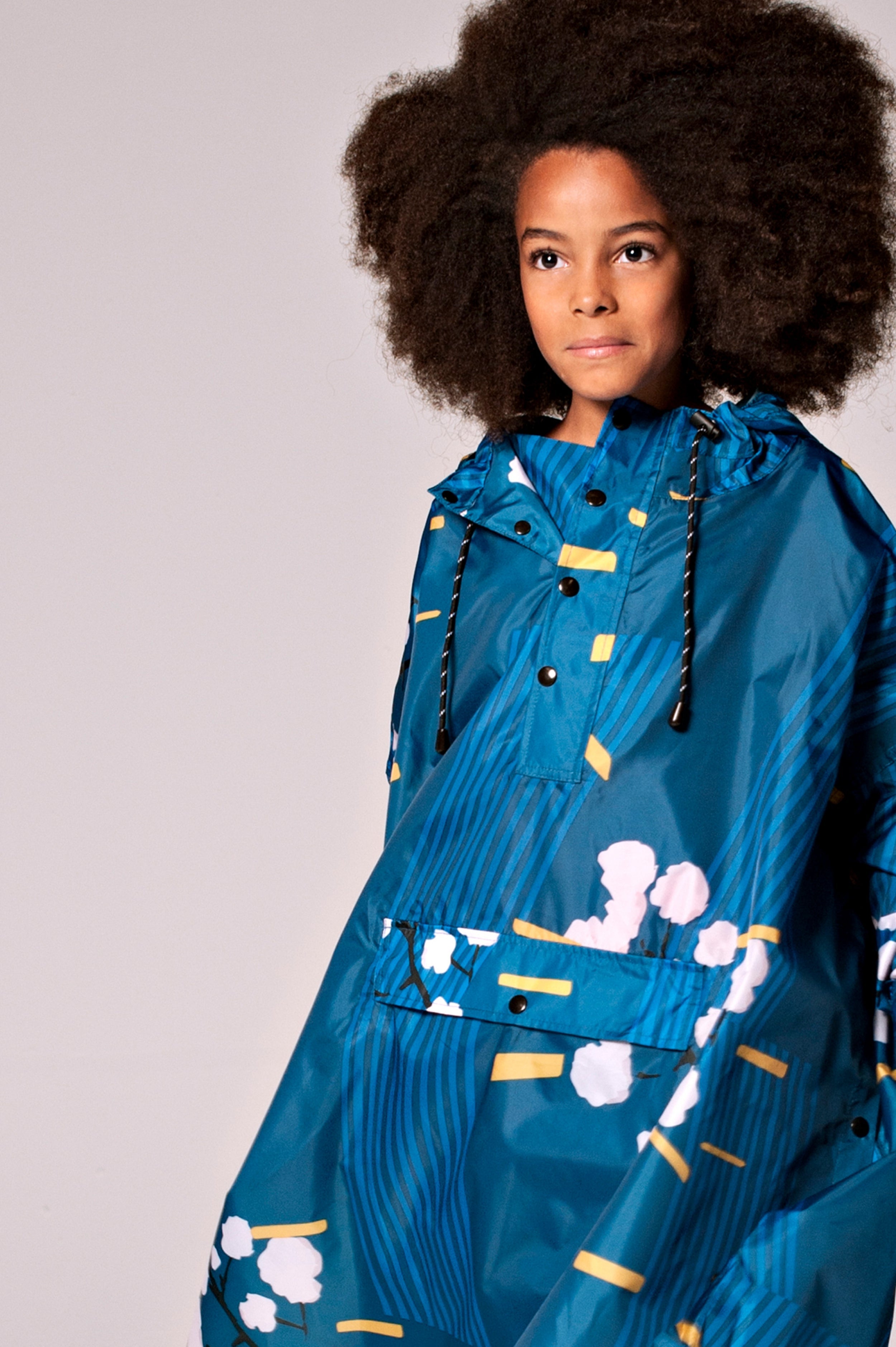 Image of Japanese Blossom - Kids Rain Poncho