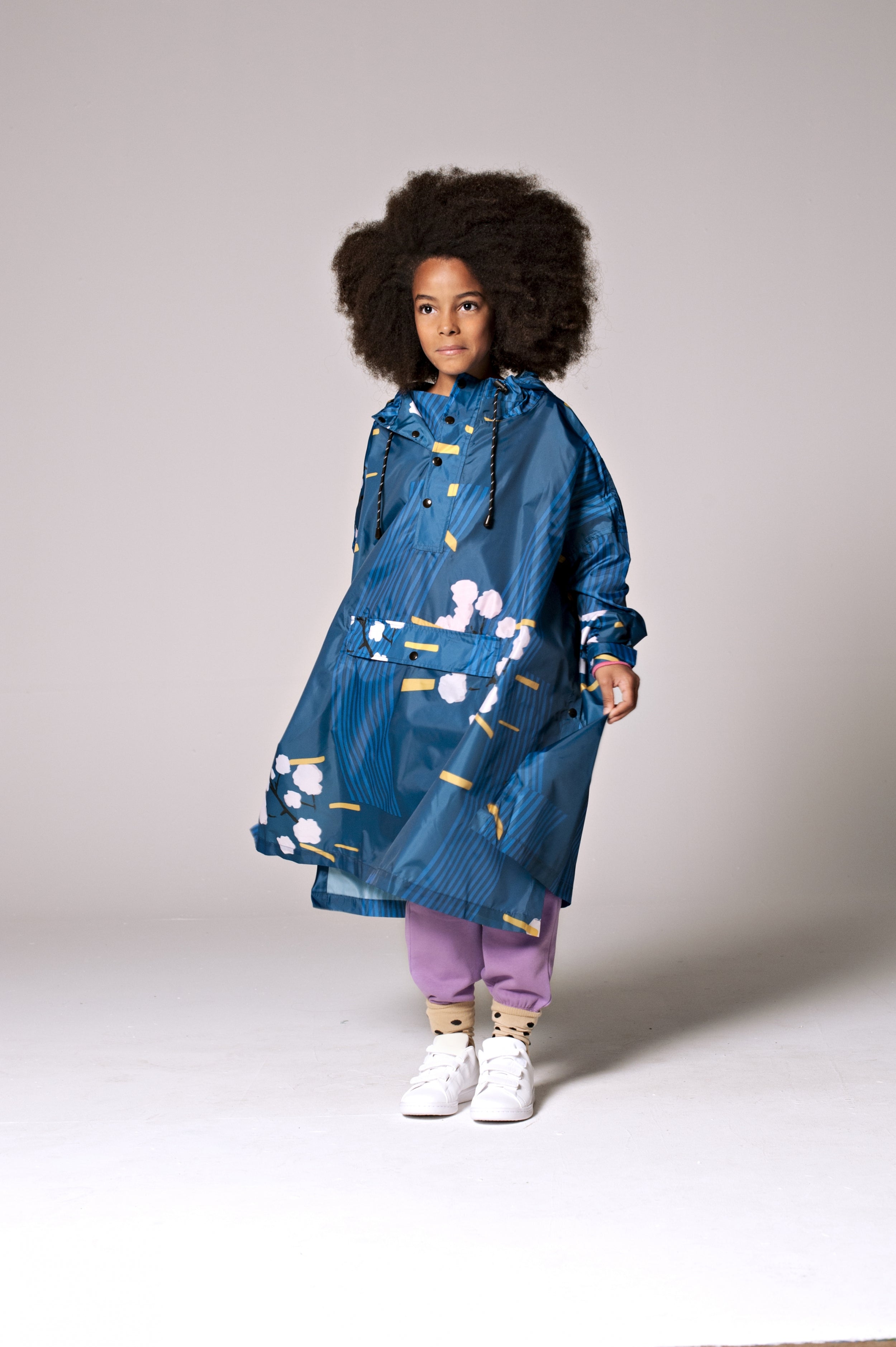 Image of Japanese Blossom - Kids Rain Poncho