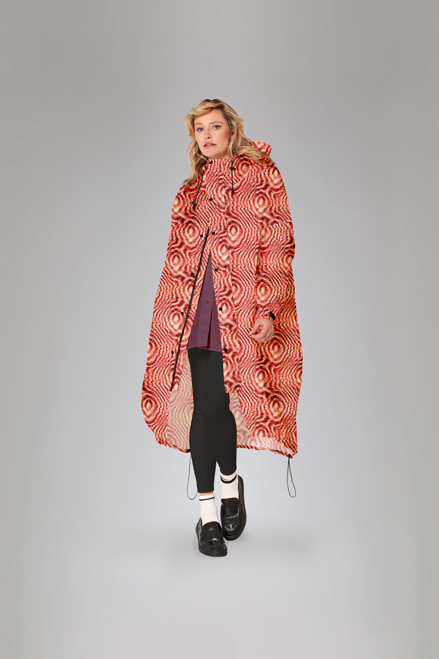 Image of Moiré Rain Coat
