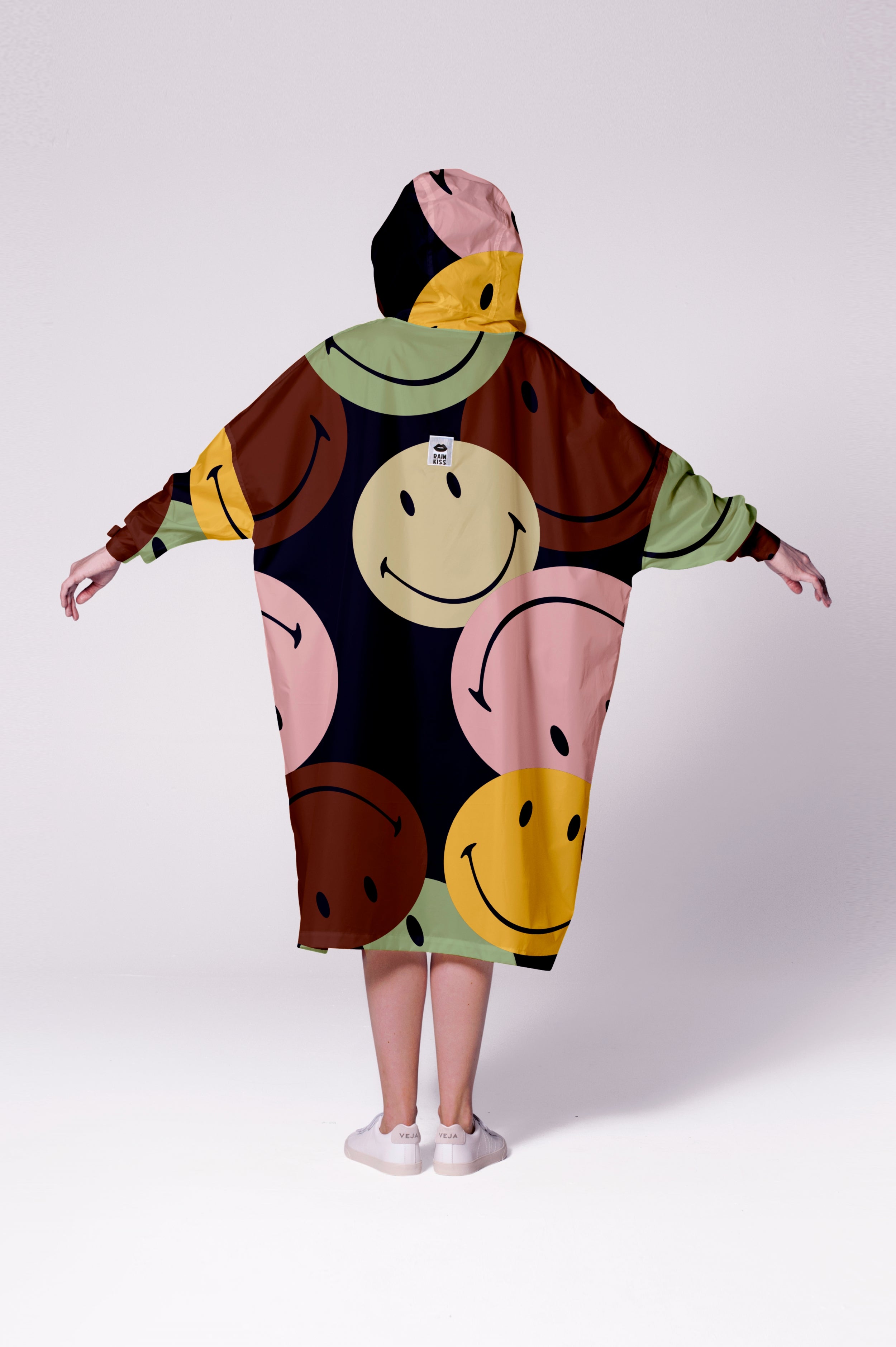 Retro Smiley - Rain Poncho