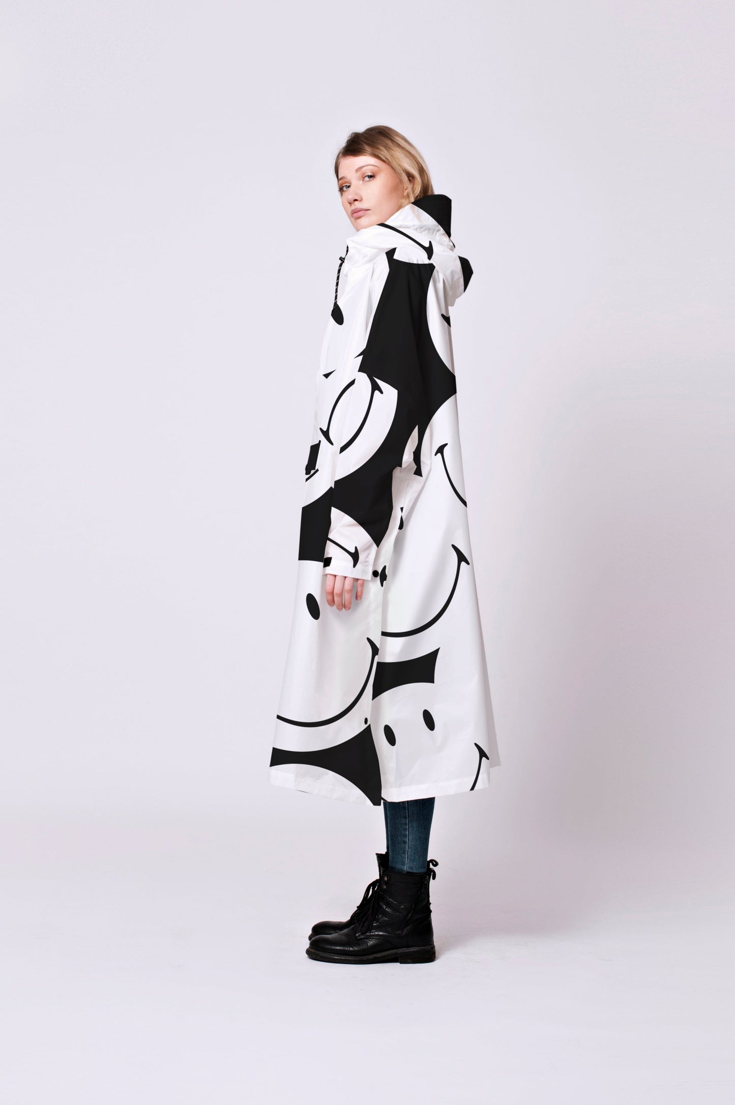 Panda Smiley - Rain Poncho