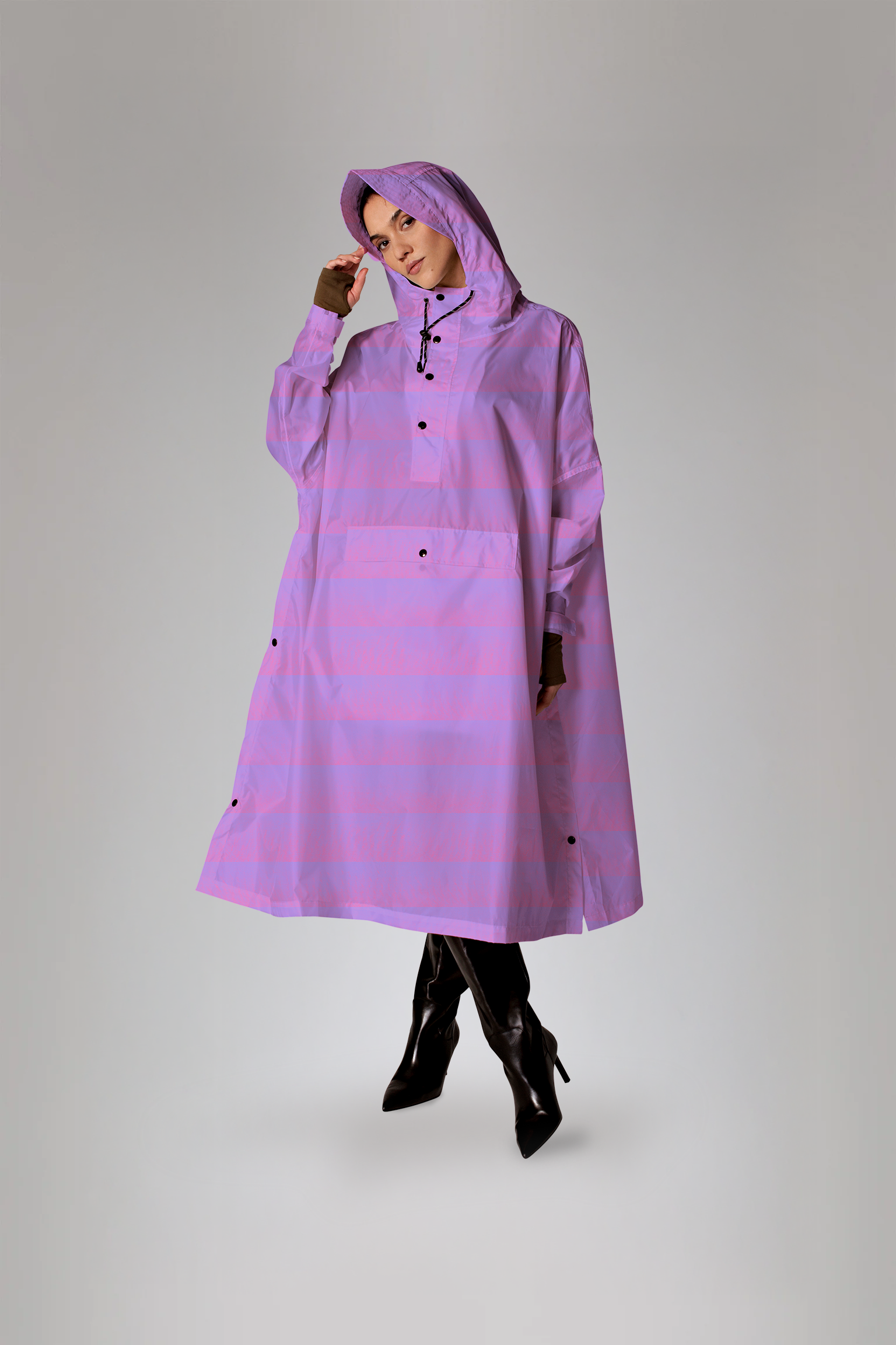 Image of Seeing Stripes Rain Poncho