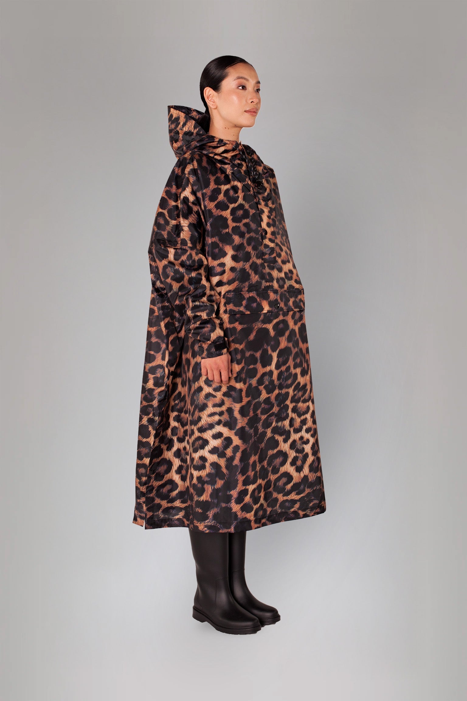 Image of Dark Leopard - Rain Poncho