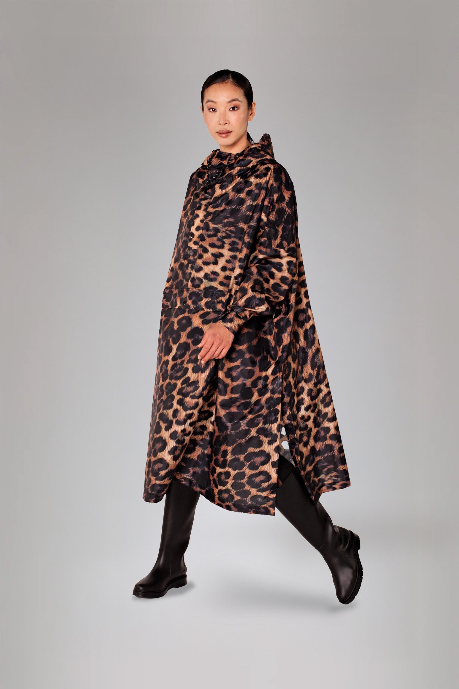 Image of Dark Leopard - Rain Poncho