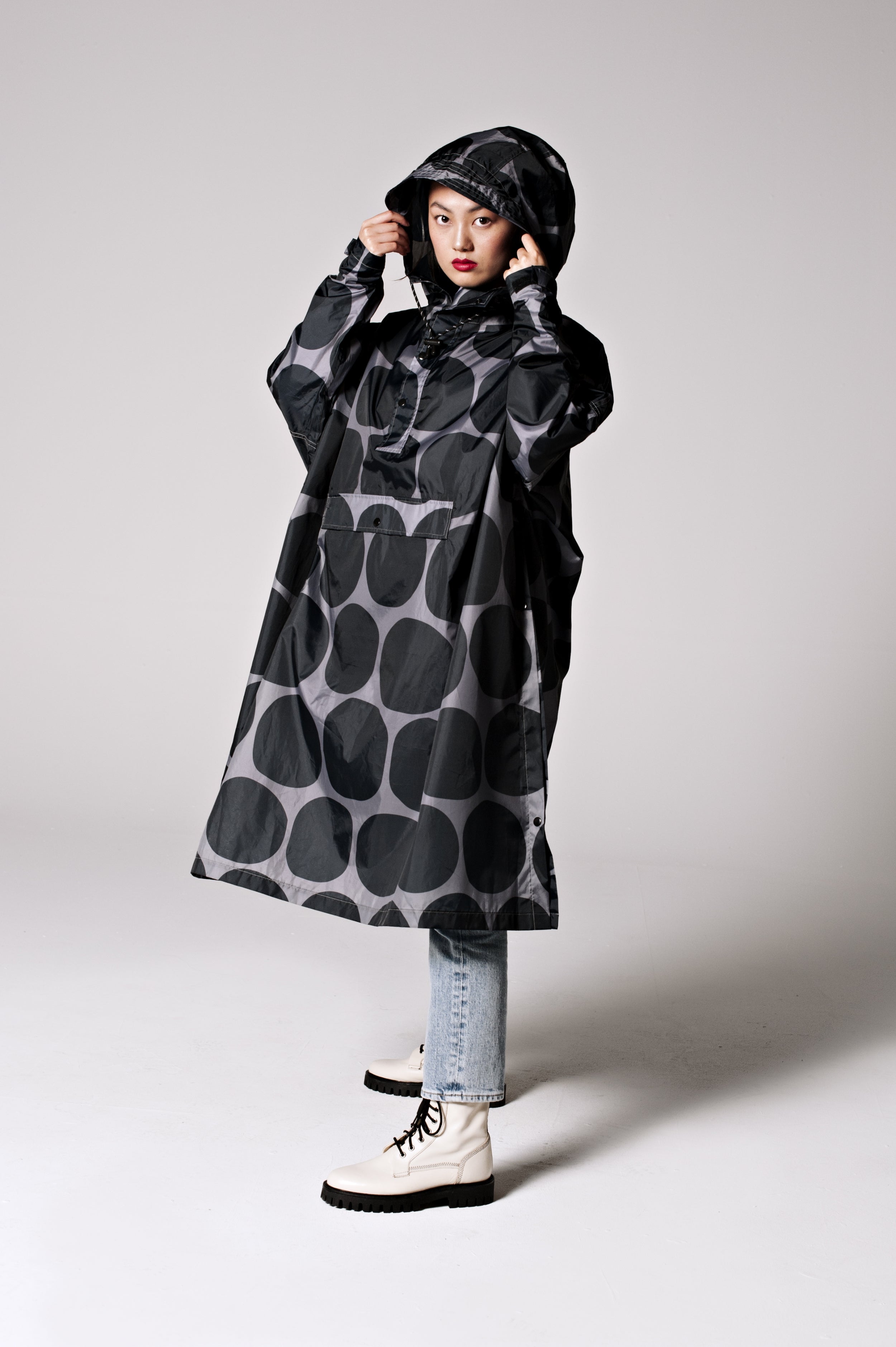 Image of Black Polka - Rain Poncho